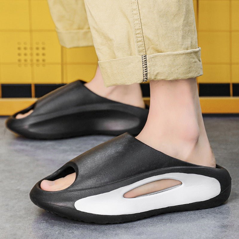 Women Men Peep Toe Slippers