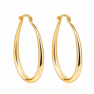 Women Oval hoop earringsJewelry