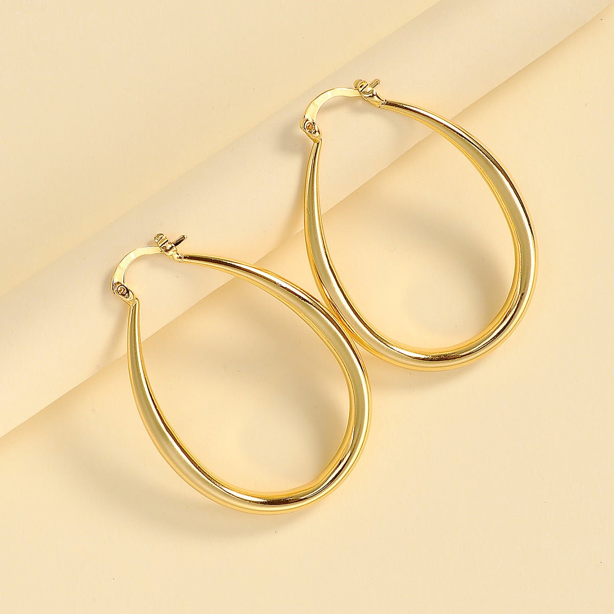 Women Oval hoop earringsJewelry