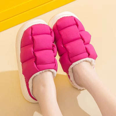 Women's Winter Square Bread Cotton SlippersFootwear