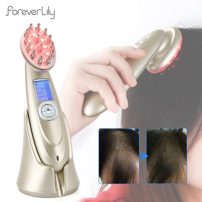 Electric Laser Hair Growth Comb Infrared EMS RF Vibration Massager Microcurrent Hair Care Hair Loss Treatment Hair Regrowth - Le’Nique Closet 