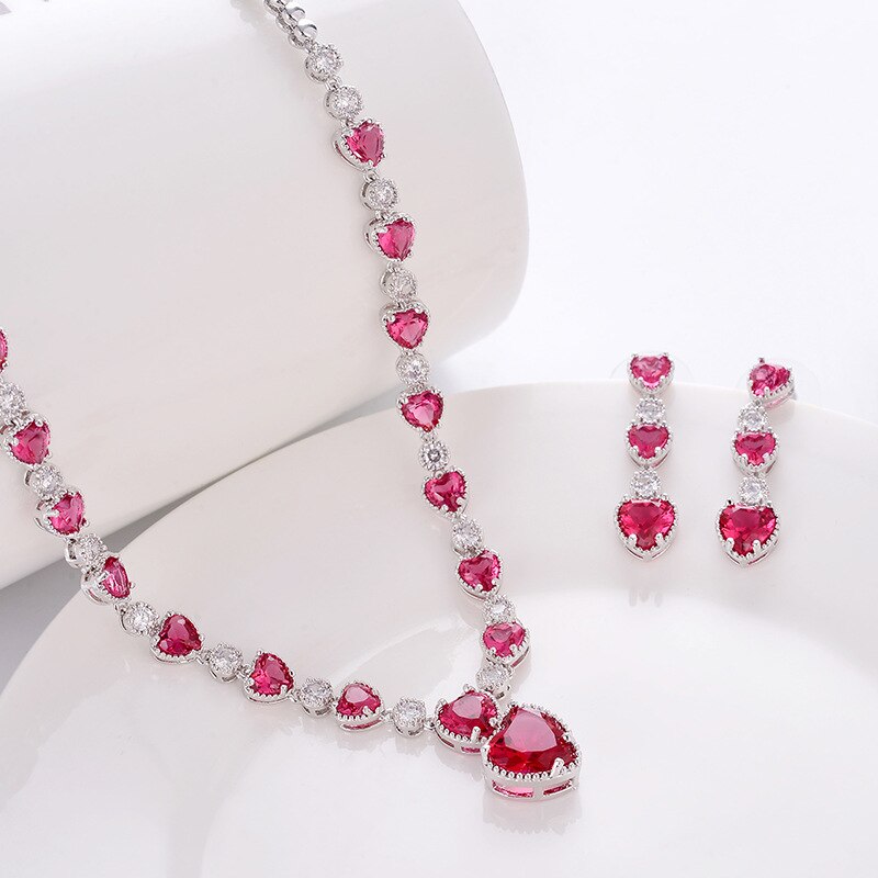 Hollow Heart jewelry set - Le’Nique Closet 