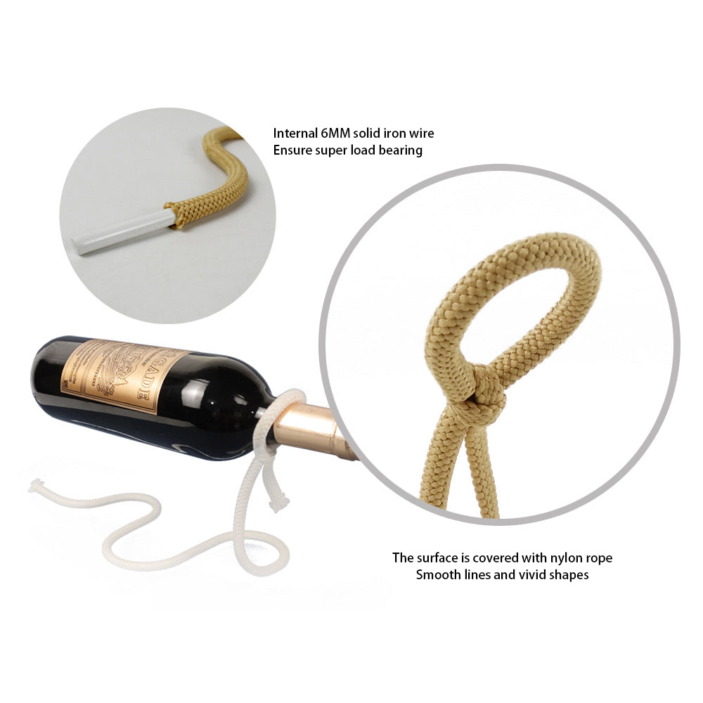 Suspended Rope Wine Bottle - Le’Nique Closet 